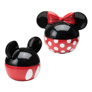 Disney Mickey & Minnie Icons Sculpted Ceramic Salt & Pepper Shaker Set