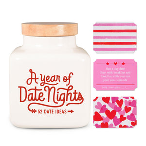 Hallmark A Year of Date Nights Prompt Jar With 52 Ideas