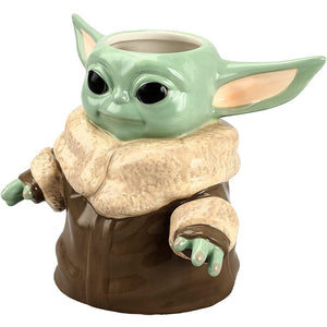 Star Wars The Mandalorian The Child Baby Yoda Grogu 20 oz. Sculpted Ceramic Mug