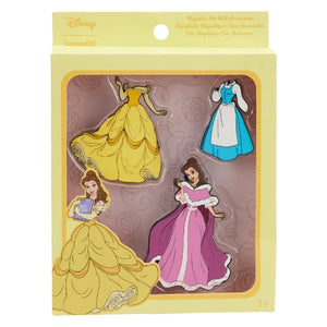 Disney Loungefly Beauty and the Beast Princess Belle Magnetic Paper Doll Pin Set