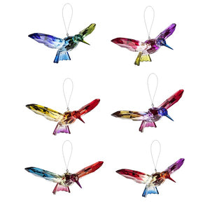 Acrylic Rainbow Hummingbird Ornament