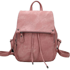 Chloe Vegan Leather Backpack Pink