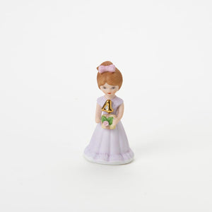 Enesco Growing Up Girls Collection Brunette Age Four 4 Figurine