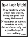 Token Charm Good Luck Witch