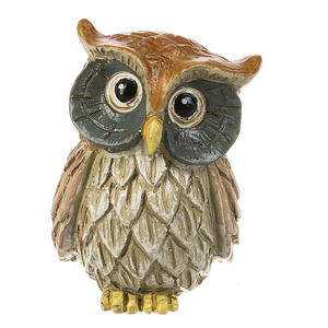 Wise Owl Stone Token Charm