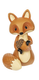 Mini Fox Figurines with Fall Harvest