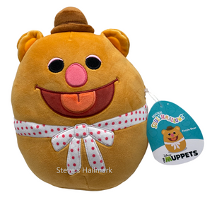 Squishmallow Muppets' Fozzie Bear 8" Stuffed Plush by Kelly Toy