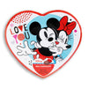 Love You Mickey Minnie Heart Shaped Tin Box with 3.6 Oz Milk Chocolate Hearts
