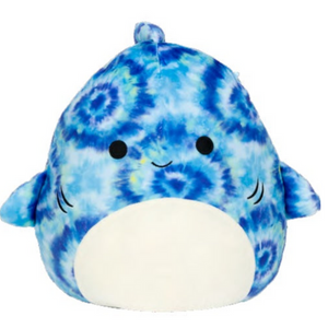 Squishmallow Luther the Blue Shark 12" Stuffed Plush by Kelly Toy
