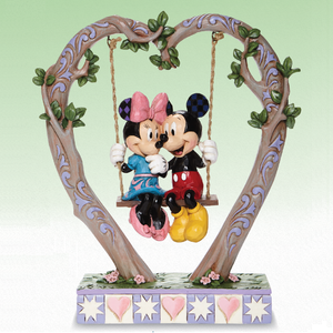 Jim Shore Mickey and Minnie Sweethearts in Swing Figurine