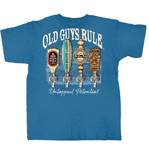 Old Guys Rule T-Shirt Untapped Potential in Colonial Blue