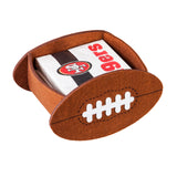 NFL San Francisco 49ers Felt Football Napkin Holder Gift Set