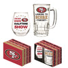 NFL® San Francisco 49ers Stemless 17 oz. Wine Glass & 16 oz. Beer Mug Set