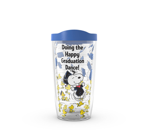 Tervis Peanuts Snoopy Doing the Happy Graduation Dance 16 oz. Tumbler with Lid